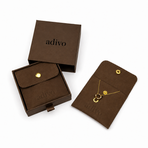 Luxury burgundy velvet jewellery <b>boxes</b> with custom logo jewelry packaging paired with button closure pouch suitable for wedding - Product Image 6