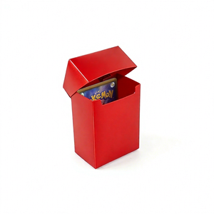 Caja de plástico roja personalizada para tarjetas coleccionables TCG, nueva llegada al por mayor - Product Image 1