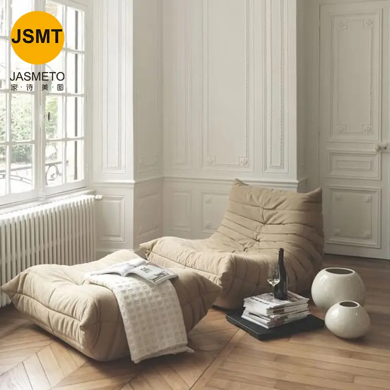 Kunden spezifisches Muster Sitzsack Lazy Couch Moderner Stuhl Luxus Leder Freizeit <span class=keywords><strong>Stoff</strong></span> Sitz Klapp Wohnzimmer Single Togo Sofa