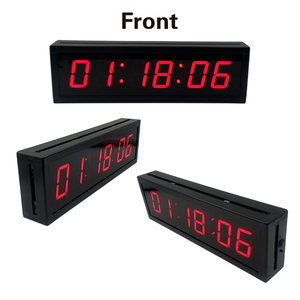 Đồng hồ đếm ngược 1.8 inch 6 chữ số đồng hồ treo tường cho các cuộc họp và các cuộc thi, với chức năng cắm điện và nút - Product Image 5