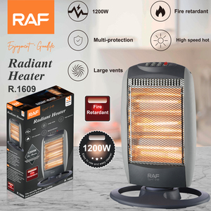 RAF R.1609 Stufa Radiante 1200W Elettrica a Infrarossi Portatile per Interni con Protezione Ignifuga e Sistema di Riscaldamento Rapido - Product Image 2