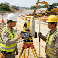 Station totale Android SOUTH N2H avec grossissement 30x, image verticale, précision 2'', double laser EDM, instrument de topographie pour la construction