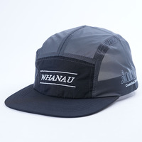 Topi lari Brim pendek nilon berkualitas tinggi topi 5 Panel dengan cetakan kustom topi hujan Logo 5 Panel cepat kering topi Kemah