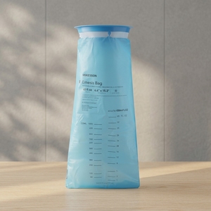Sac rétractable jetable personnalisé en LDPE de 1000 ml, étanche, pour liquides, vomissements et malades de voyage - Product Image 1