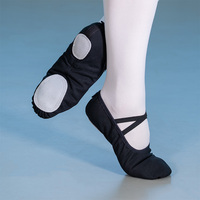 Zapatillas de Ballet de Lona Elástica para Danza con Suela Partida de Cuero, Resistentes, Cómodas y Ligeras, Unisex, Económicas, Venta al por Mayor y OEM
