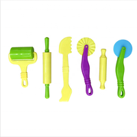 Lot de 24 outils de peinture en plastique d'argile de couleur pour bricolage pour fournitures d'art pour enfants