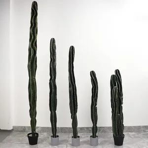 Colonne spirale de <span class=keywords><strong>cactus</strong></span> <span class=keywords><strong>artificiel</strong></span> grand format en PU souple, multi-pièces, respectueux de l'environnement, fourni par le fabricant - Product Image 2