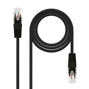 Cable de Red Cat.6 UTP AWG24 Negro de 25 cm - Velocidad de Transferencia, Ideal para Redes Locales y Conexión de Dispositivos. - Product Image 1