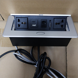 Ổ Cắm Điện Đa Năng Bảng Ẩn Được Gắn Báo Chí Ẩm Pop Up Dữ Liệu Hộp Sạc Usb Với Rj45 USB-C Cho Khách Sạn Văn Phòng - Product Image 5