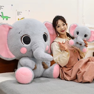 <b>Elephant</b> Animal Stuffed Toy 100% Polyester Fabric PP Cotton Filled 30-80cm Size Home <b>Decor</b> & Party Use Unisex for Teens & Adults - Product Image 6