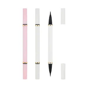 Eyeliner cair ujung ganda multifungsi mendukung disesuaikan OEM ODM eyeliner tahan air cepat kering