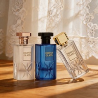 Flacon de parfum de luxe en verre haut de gamme avec bouchon en or lesté Super Flint 50ml 100ml et base lourde pour importateurs de marques professionnelles