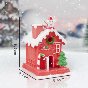 Decoración Navideña DIY al por Mayor, Casa de Jengibre, Casa de Muñecas, Decoración de Paisajes en Miniatura, Accesorios para Ambiente Navideño, Regalo Festivo - Product Image 2