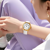 Montre de Luxe Personnalisée pour Femme en Acier Inoxydable Seiko, Élégante, à Quartz, 32mm, Verre 16mm, Simple, Tendance, avec Aiguilles en Cuir