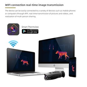 T-72 Thermique Caméra Chasse de Vision Nocturne Monoculaire Imageur Thermique <span class=keywords><strong>pour</strong></span> La Chasse Sauvage Sanglier <span class=keywords><strong>Loup</strong></span> Lapin et D'observation en Plein Air 384x288 - Product Image 5