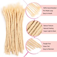 Extensions de dreadlocks en cheveux humains 100% naturels, 30 mèches, 4-18 pouces, pour homme/femme, faites à la main, épaisseur 0,2 cm-0,8 cm, en vrac