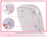 Vente en gros Chaise de formation rembourrée pliable avec tablette d'écriture montée à l'arrière et cadre en métal pour salle de formation Salle de conférence