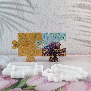 Moules de coulée en résine faits à la main pour bricolage ornements décoratifs Ins Style Silicone outils de bureau Puzzle moule X0024 - Product Image 5