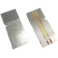 Radiateur de refroidissement OEM personnalisé en aluminium à ailettes, avec tube en cuivre extrudé, pour système de refroidissement