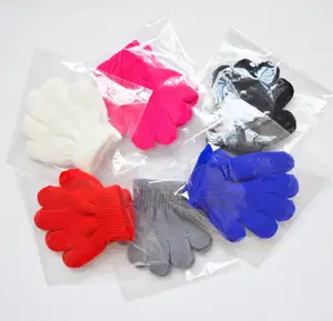 Зимние перчатки, плотные вязаные зимние перчатки из коралловой шерсти на полпальца для детей, детские перчатки с мультяшным рисунком