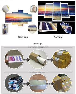 Impresión personalizada pintura lienzo arte pared decoración granja 5 piezas <span class=keywords><strong>Monet</strong></span> pintura pared marco decorativo conjunto pared foto - Product Image 6
