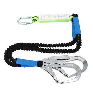 Zhongyu Safety Rope Polyester 1500 Kg Breaking Strength Double Hook Non Adjustable For High Altitude Work - Product Image 2