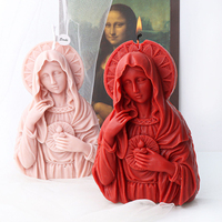 Moule en silicone pour bougies parfumées Early Riser Madonna Goddess, moule à bougies en plâtre DIY, outils pour gâteaux, décorations pour la maison