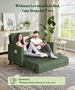 बैठने योग्य सोफे बिस्तर कॉर्डरॉय बिस्तर 6-स्थिति समायोज्य लोवेसीट प्यार सीट स्लीपर सोफे बिस्तर - Product Image 5