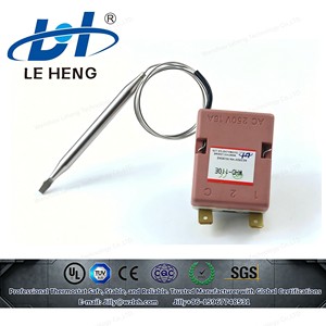 16A 50 - 190 ℃   <span class=keywords><strong>Thermostat</strong></span> capillaire réglable pour friteuse à air, certifications CE UL TUV, régulateur de température, chauffage de <span class=keywords><strong>four</strong></span> - Product Image 4