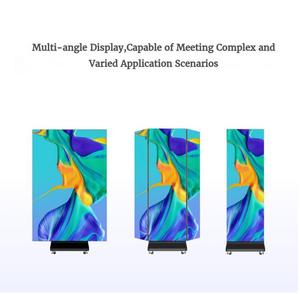 Poster Screen <strong>Double</strong> <strong>Sided</strong> Three Fold LED Electronic Poster Screen <strong>Display</strong> 3 <strong>Sided</strong> Led Banner - Product Image 2