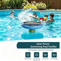 Ioniseur solaire flottant pour piscine, purificateur d'eau, désinfection aux ions de cuivre, prévention des algues et nettoyeur de piscine