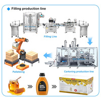Machine automatique multifonctionnelle de remplissage et de bouchage de bocaux en verre de mayonnaise Sauce à la moutarde Ligne de remplissage de bouteilles en plastique Équipement