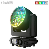 SHHDS 19x25W Pixel RGBW Moving Head Contrôlé par application mobile DMX512 28/42CH Zoom Wash Projecteur de scène pour installation rapide