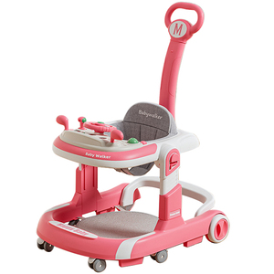 Commercio all'ingrosso 4 in 1 bambino deambulatore con ruote regolabile luci di musica di altezza bambino attività Push <span class=keywords><strong>Walker</strong></span> con ruote e sedile - Product Image 4