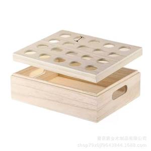 Wooden Double Layer Storage Tray Rectangle 2 Tier Fruit <b>Vegetable</b> Egg Holder Kitchen Display Rack - Product Image 4