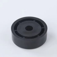 Connecteur de meubles moderne rond en plastique PP noir avec pieds réglables pour usage extérieur, domestique et de bureau, anti-corrosion, installation facile