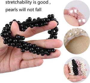 Diadema Redonda de Cristal Tejida a Mano, Accesorio de Decoración con Perlas, Popular para Mujeres y Niñas, Venta al Por Mayor - Product Image 2