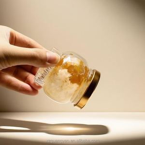Gran oferta, tarro de Nido de Pájaro comestible, tarros de miel de cristal decorativos de 100ml, tarros de cristal de caviar para mermelada de miel, contenedor de vidrio para alimentos con tapas - Product Image 4