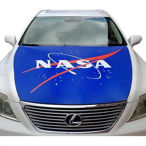 Promotional Product American USA UFO Spaceship Shuttle Universe stars 120x160cm custom NASA Car Flag Hood Cover