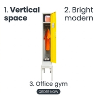 Armoire de rangement en acier moderne à une porte, pliable et durable, pour chambre, salon, salle de sport, entrepôt, hôtel, appartement, salle à manger