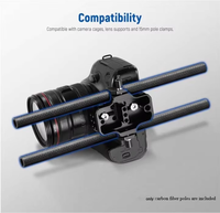 Tube en fibre de carbone de précision OEM, 22 mm de diamètre extérieur, 19 mm de diamètre intérieur, préimprégné 3K, pour trépied d'appareil photo et support de télescope