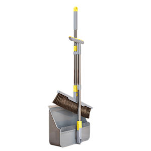 Vente en gros, ensemble balai debout et pelle à poussière en plastique avec combiné de pelle à poussière multifonction pour hall d'entrée et maison cuisine - Product Image 1