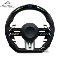 Convient pour Mercedes-Benz A/C/E/S/G/V/Classe B GLE CLS GLA SLC GL GLK AMG Dragonfly Volant de sport LED en fibre de carbone