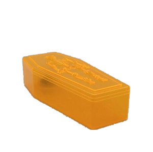 Halloween <span class=keywords><strong>Terror</strong></span> Kunststoff Skelett auf Sarg Form Box Spielzeug mit LED-Licht für Party Dekoration - Product Image 3