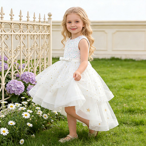 MQATZ New Arrival Floral Patterned Sequins Cake <strong>Kids</strong> Party <strong>Dresses</strong> 3-10 Years Baby Girls' Party Gowns Flower Girl <strong>Dress</strong> AL066 - Product Image 3