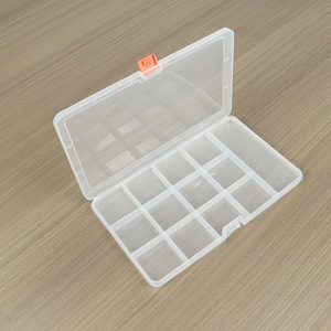 Fixed 13 Grids Plastic Storage <b>Box</b> 20.8x12.4x1.6cm For Fishing <b>Tackle</b> Jewelry Hardware Electronics Organization - Product Image 3