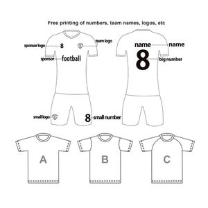 قمصان كرة قدم رجالية فاخرة، ملابس رياضية أنيقة من البوليستر، تصميم عتيق، زي كرة قدم مخصص بشعار الفريق 'النادي' - Product Image 6