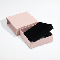 Boîte à tiroirs rose en papier d'art résistant, écologique et recyclable, avec logo personnalisé, vente en gros