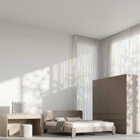 Ensemble de mobilier de chambre complet moderne pour la maison, avec lit simple, king, queen ou double et armoire de rangement - Vente en gros