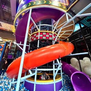 China Commercial Playground Protection Colorful Plastic Indoor <b>Trampoline</b> Park for Kids - Product Image 4